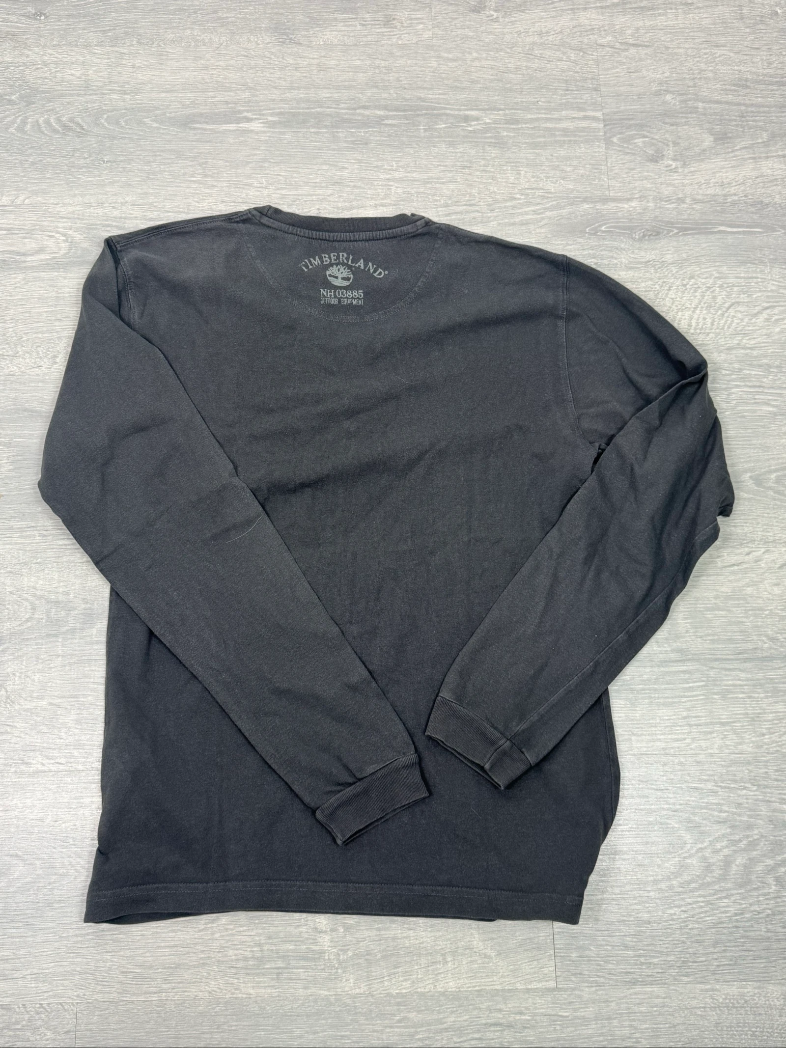 Timberland Explore T-shirt Lange Mouwen Zwart Logo Outdoor Heren S Vintage Streetwear Katoen – photo 6